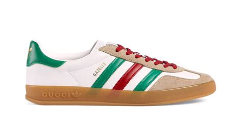 gucci gazelle white|More.